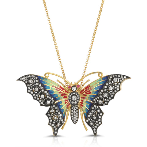 LORD Jewelry 18k Yellow Butterfly
