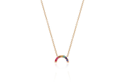 EF - 14k Rose Rainbow Necklace